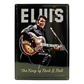 Peltikyltti Elvis The King Of Rock & Roll