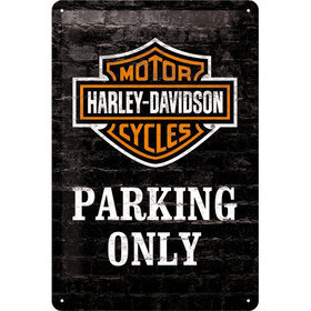 Peltikyltti Harley Davidson Parking