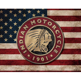 Peltikyltti Indian Motorcycle Flag