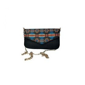 Pikkulaukku Aztek musta / värikäs