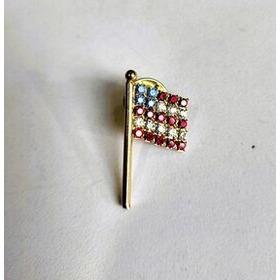 Pinssi hattuun, timantti USA-lippu