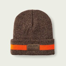 Pipo Filson Ballard Watch Cap, ruskea-oranssi