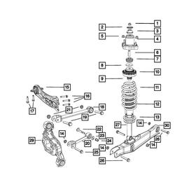 Poikittaistukivarsi taka Chrysler Sebring 2007-2010