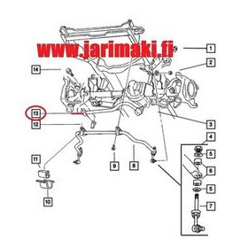 Poikkitaistukitanko etu Moog Dodge Ram 1994-2002