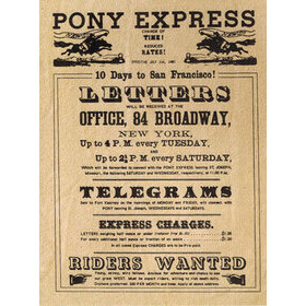 Pony Express - Western-juliste