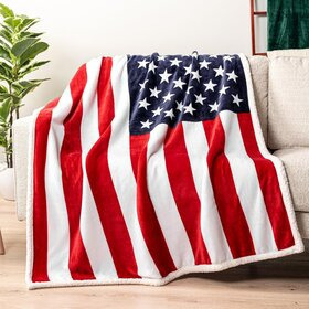 Pörröviltti USA-lippu 127 x 152cm