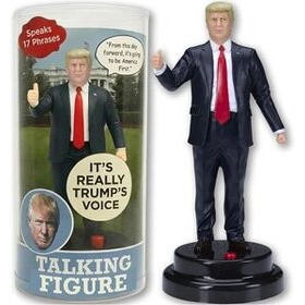 Puhuva Trump -figuuri