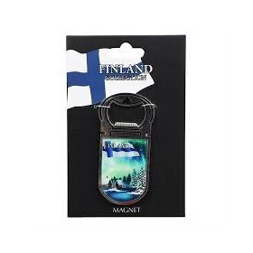 Pullon avaaja jääkaappimagneetti Finland