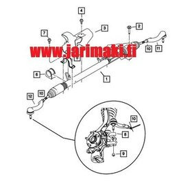 Raidetangonpään mutteri Chrysler Sebring 2003-2006