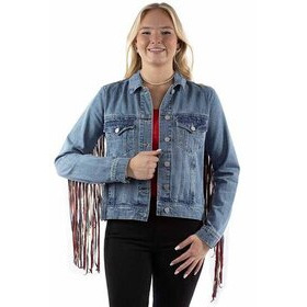  Scully Naisten Farkkutakki America Vintage -hapsuilla