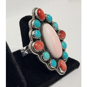 Sleeping Beauty Turquoise + Simpukka Sormus