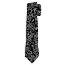 Solmio/kravatti Paisley pääkallot