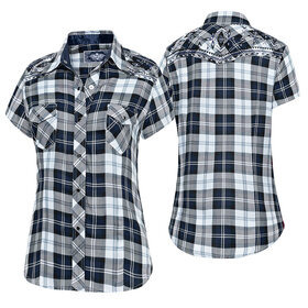 Stars & Stripes - naisten lyhythihainen ruutupaita