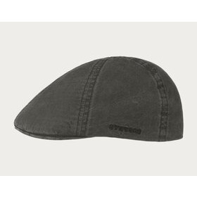 Stetson Flat Cap Texas Cotton - Harmaa