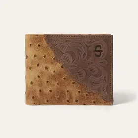 Stetson Ostrich Embossed Bi-Fold Lompakko