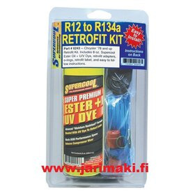 Supercool ilmastointiaineen muuntosarja R12 -R134a