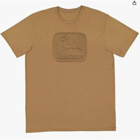 T-paita John Deere kohokuvio, ruskea