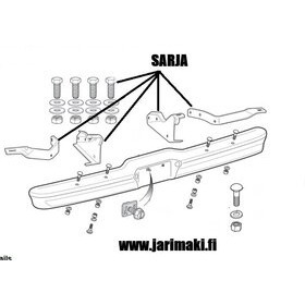 Takapuskurin kiinnike sarja Ford F150/250/350 Styleside 1964-1972