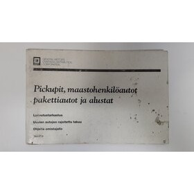 Takuu ja huoltokirja käytetty Suomeksi GM Trukit 1995-1999