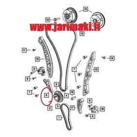 Tasapainoakselin ketjun kiristin Mopar 2.4 L4 2007-2020