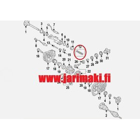 Tasauspyörästön säätölevy 3.80mm GM