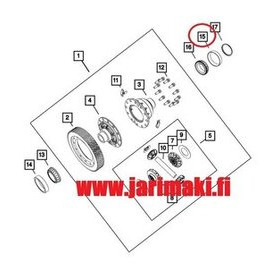 Tasauspyörästönlaakerin kooli Mopar T355