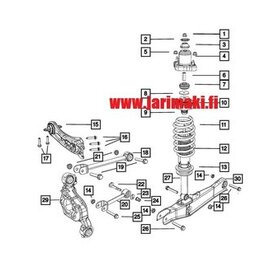 Tukivarren pultti M12X1.50X70 Mopar.