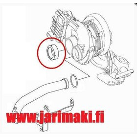 Turbon imuputken tiiviste Jeep Grand Cherokee 3.0TD 2007-2009