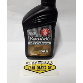 Vaihteisto-/tasauspyörästö öljy Kendall TDL ED 75W90 quart (946ml)