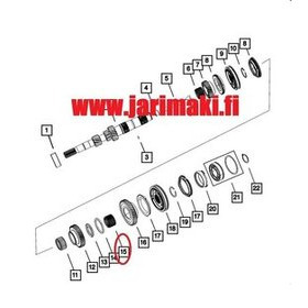 Vaihteiston akselin neulalaakeri Mopar T355 manuaali