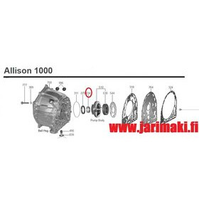 Vaihteiston öljypumpun hela Allison 1000 2001-2019