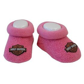 Vauvan tossut Harley-Davidson pinkki (koko 0-3 kk)