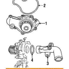 Vesipumpun O-rengas Chrysler Neon 2.0 DOCH/SOCH 1998-2002