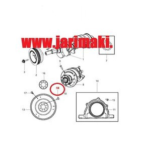Vetolevyn pultti M10X1.00X18.00 Mopar 1999-2020