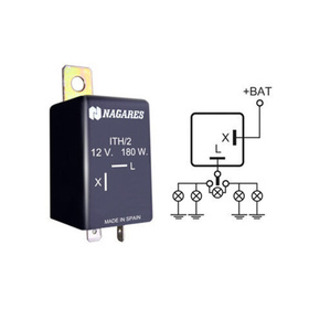 Vilkkurele yleismalli 12V 180W 2-napainen