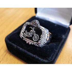 Vintage hopeasormus "Ride hard, live free"