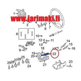 Virtalukon käyttötanko Ford 1990-2014