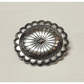 Vyönsolki - ovaali concho hopea