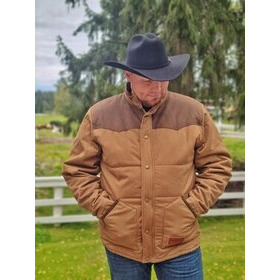 Western-tyylinen talvitakki ruskea - Ontario **koko S**