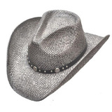 Olkihattu Silver Straw Hat