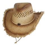 Olkihattu Raffia Liukuvärjätty