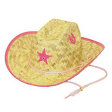 Lasten olkihattu - Sheriff pinkki