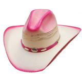 Hot Pink Straw Hat