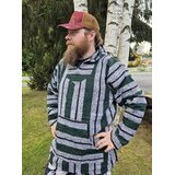 Baja-huppari Vihreä-valko-musta