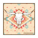 Bandanna huivi Desert Steer - vaalea