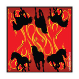 Bandanna huivi Flames & Horses