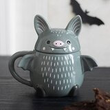   Keraaminen muki - Cute Bat / kannellinen lepakkomuki