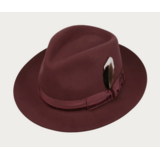 Stetson Fedora Woolfelt Viininpunainen