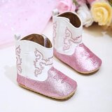  Vauvan bootsitossut kimaltava pinkki 18kk