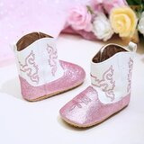  Vauvan bootsitossut kimaltava pinkki 18kk